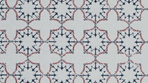 ANCHOR TILE RED WHITE  BLUE BG1000101